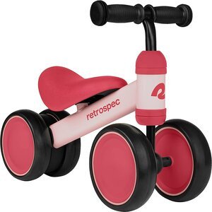 Retrospec Cricket Baby Walker Balance Bike with 4 Wheels